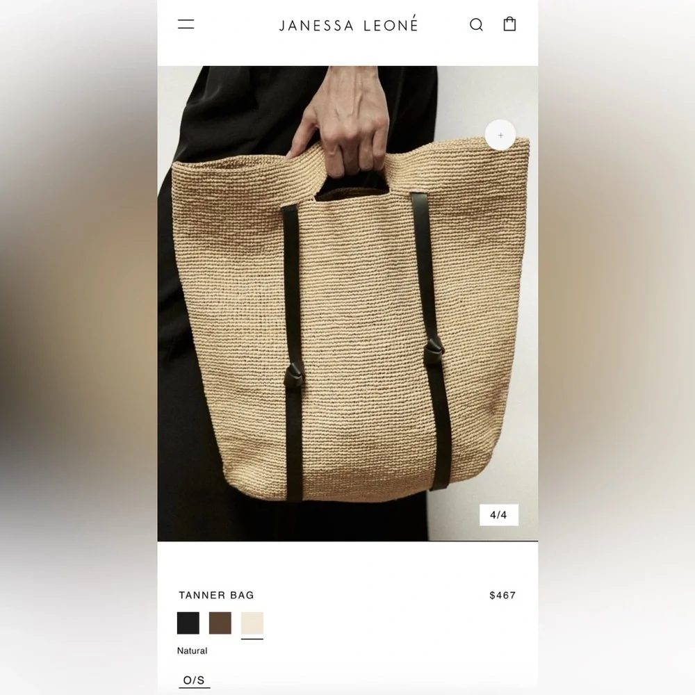 Janessa Leone Tanner Bag - Natural - Picture 8 of 14